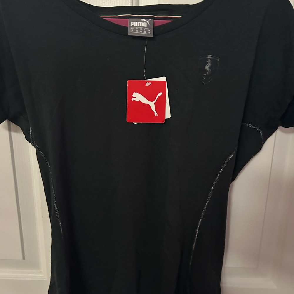 Puma Black Ferrari T-Shirt women’s sz small